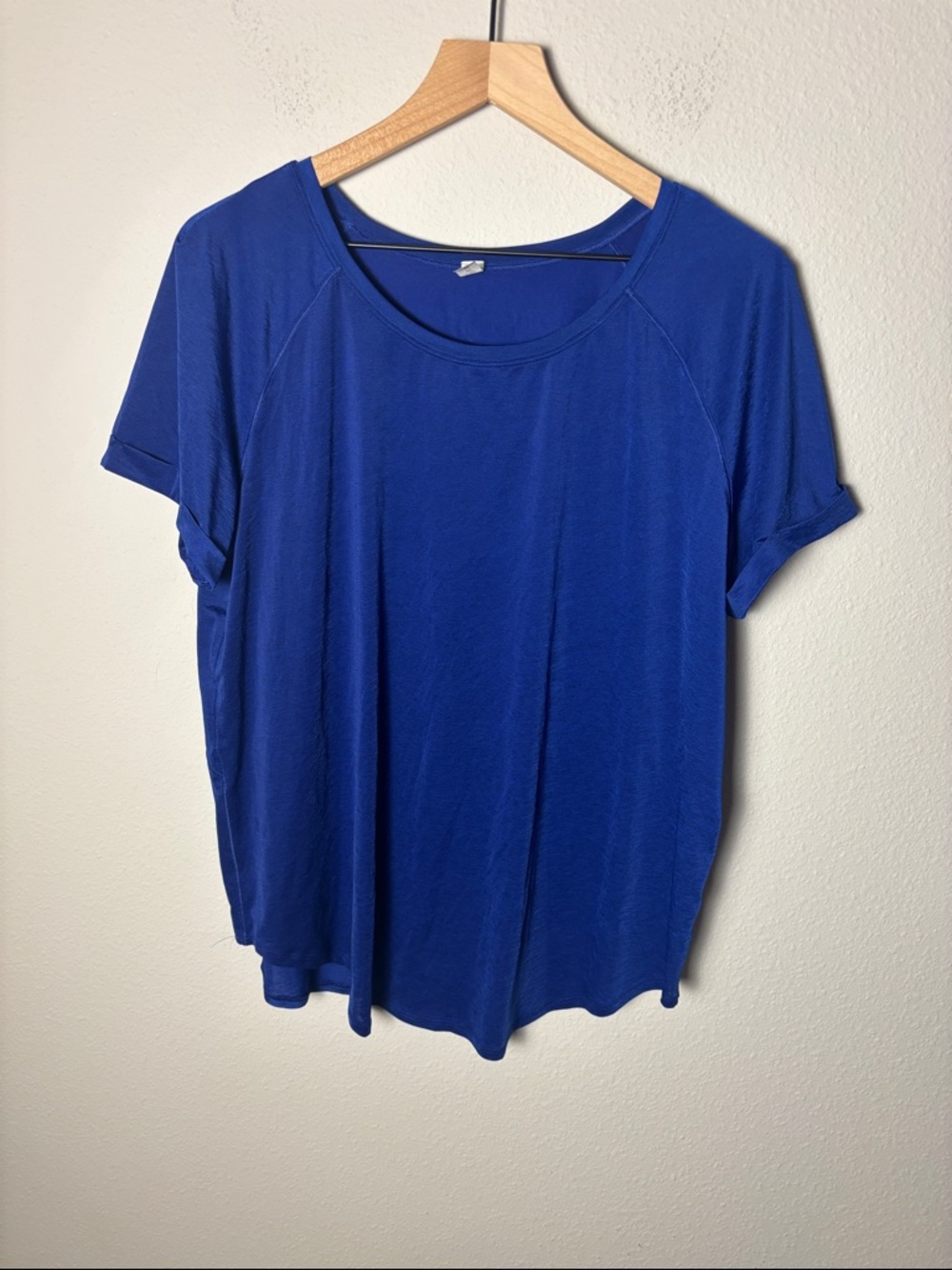 🌸Lululemon Open Up Tie Back Tee Larkspur W3CT4S
